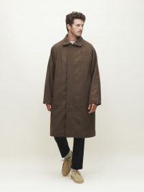 Wool angora coat