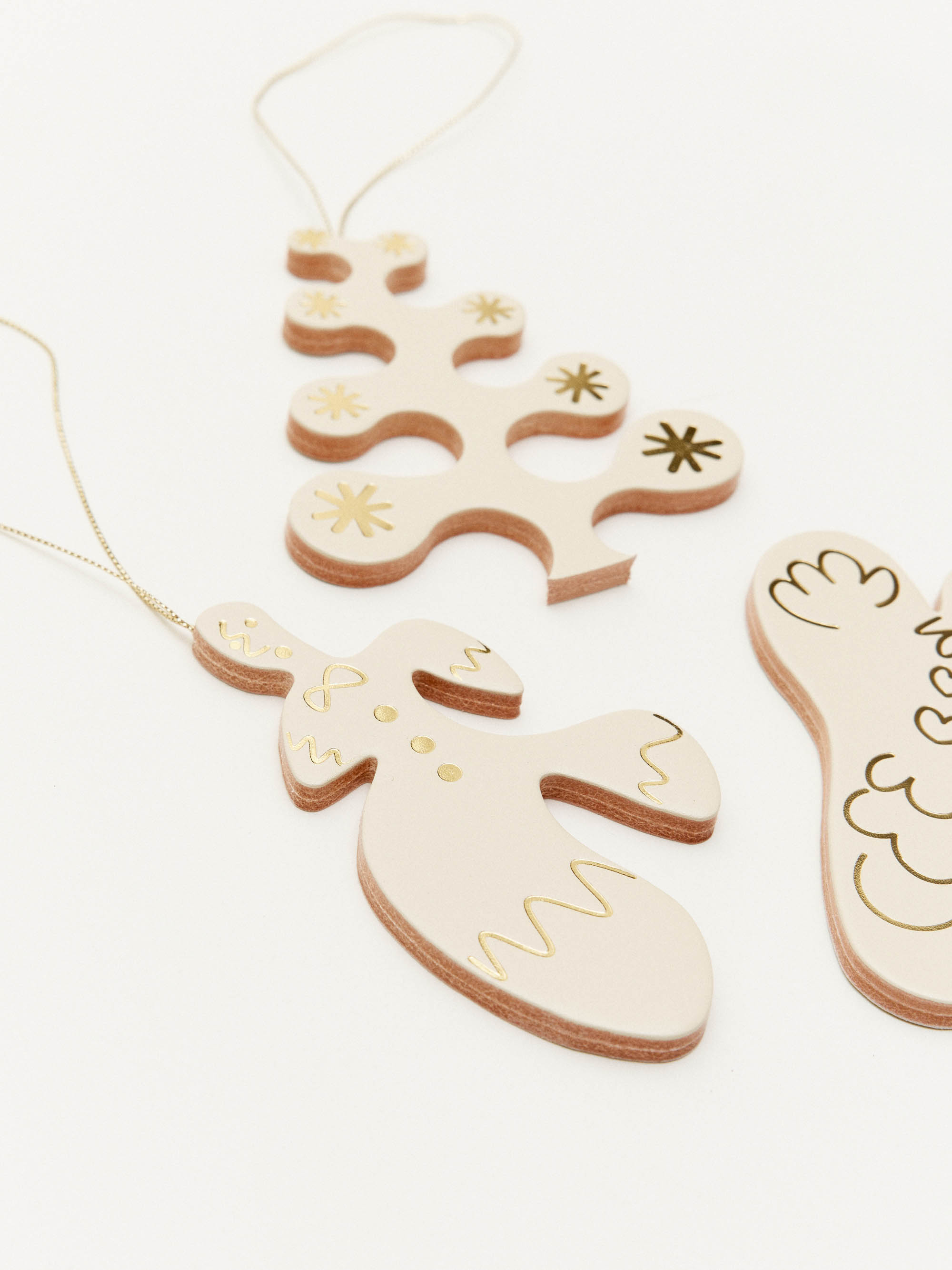 Leather Christmas ornaments 