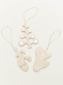 Leather Christmas ornaments 