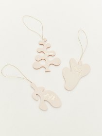 Leather Christmas ornaments 