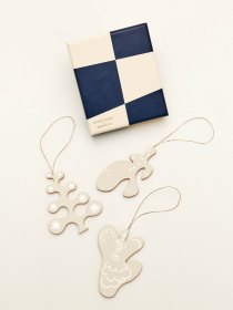 Leather Christmas ornaments 