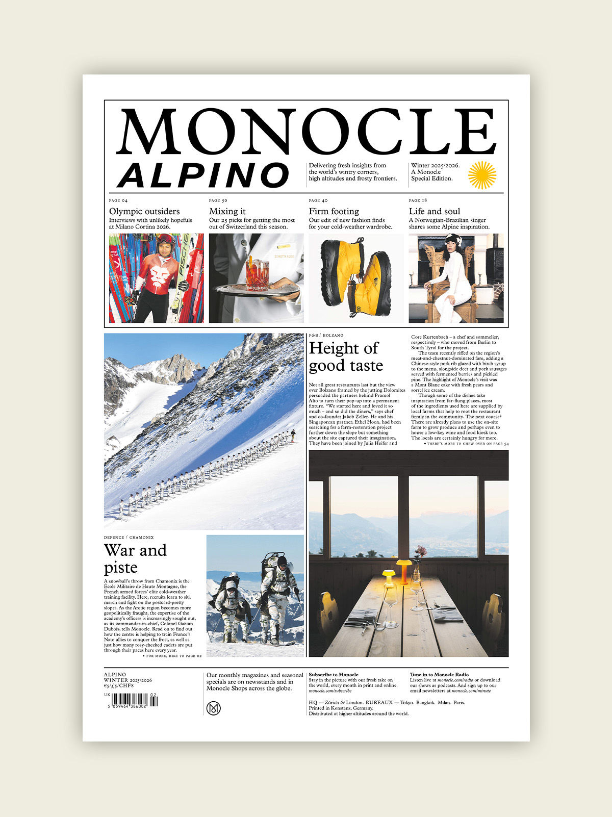 Monocle Alpino Newspaper 2025/2026