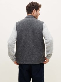 Boiled-wool vest