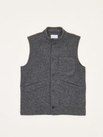 Boiled-wool vest