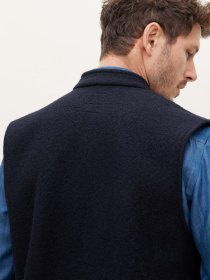 Boiled-wool vest