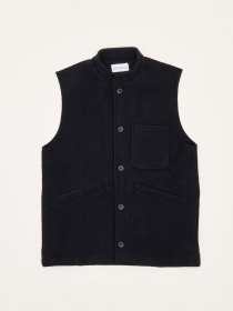 Boiled-wool vest