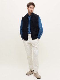 Boiled-wool vest