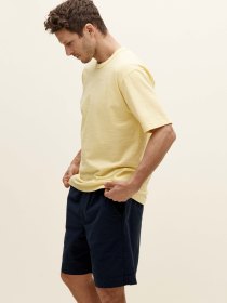 Slub-yarn T-shirt - yellow