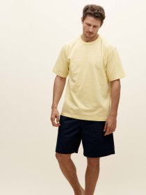 Slub-yarn T-shirt - yellow