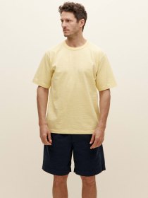 Slub-yarn T-shirt - yellow
