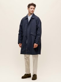 Nylon packable mac - navy