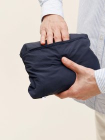 Nylon packable mac - navy