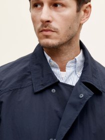 Nylon packable mac - navy