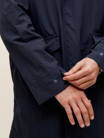 Nylon packable mac - navy