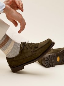 Suede bluchers