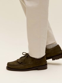 Suede bluchers