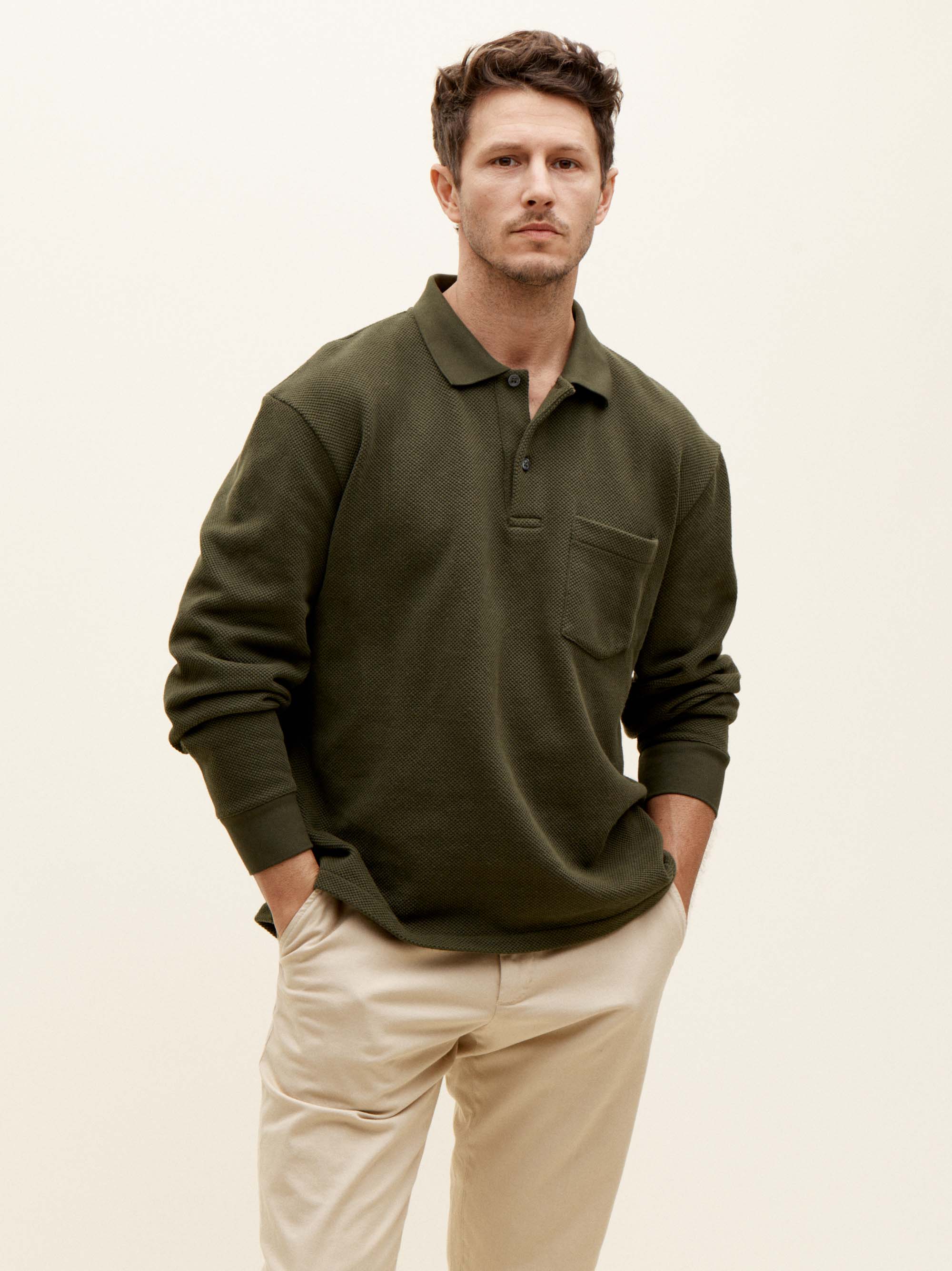 Heavy piqué polo shirt