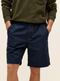 Seersucker shorts - navy