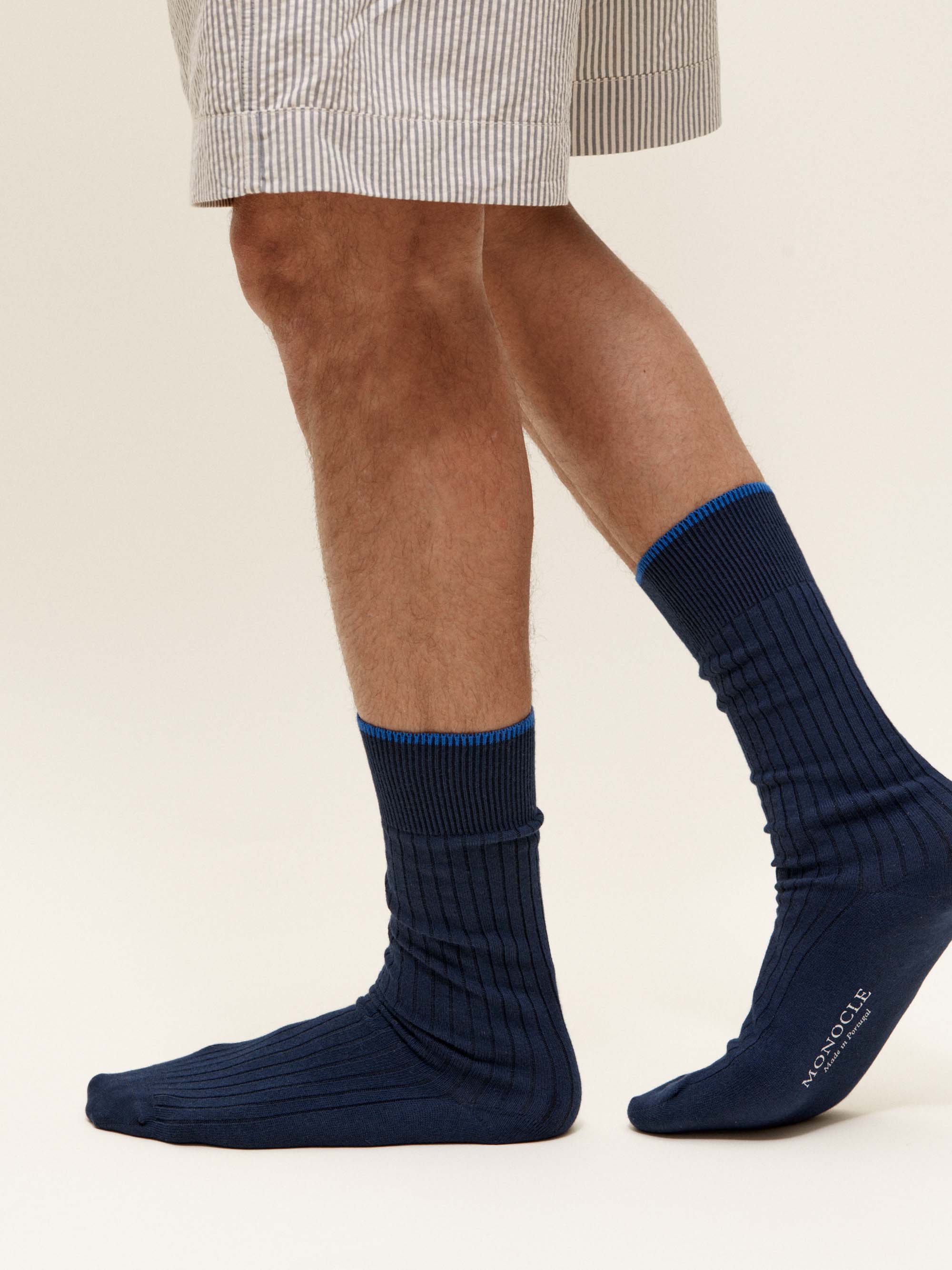 Cotton ribbed socks
