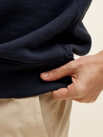 Loopwheel crewneck - navy