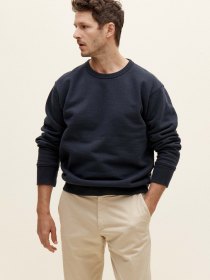 Loopwheel crewneck - navy