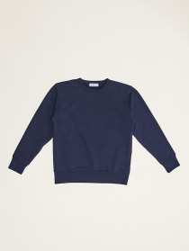 Loopwheel crewneck - navy