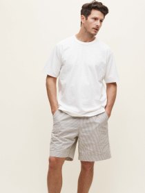 Slub-yarn T-shirt - white