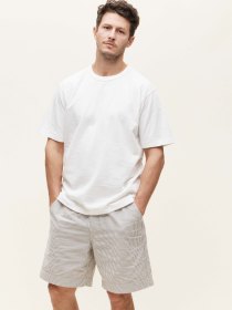 Slub-yarn T-shirt - white