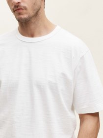 Slub-yarn T-shirt - white