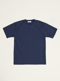 Slub-yarn T-shirt - navy