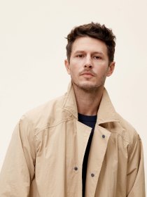 Nylon packable mac - khaki