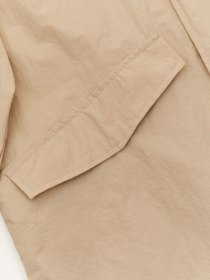 Nylon packable mac - khaki