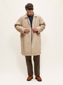 Nylon packable mac - khaki