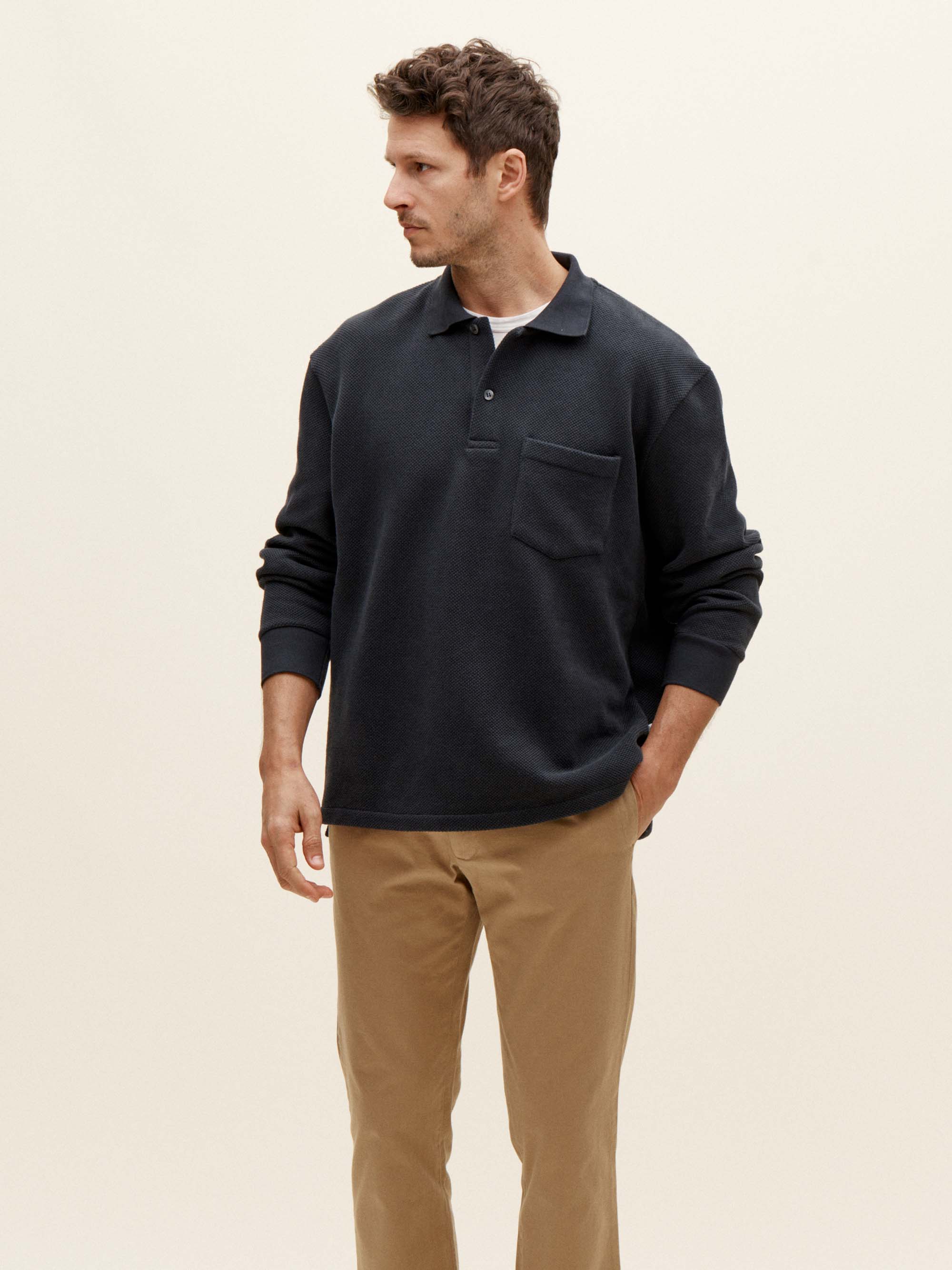 Heavy piqué polo shirt