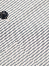 Seersucker overshirt - blue stripes