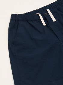 Seersucker shorts - navy
