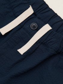 Seersucker shorts - navy
