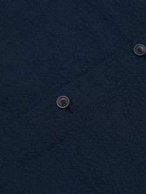 Seersucker overshirt - navy