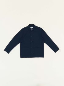Seersucker overshirt - navy