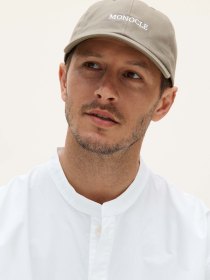 Cotton twill cap - taupe
