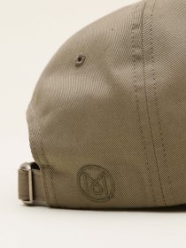 Cotton twill cap - taupe