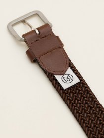 Braided belt - chocolate brown