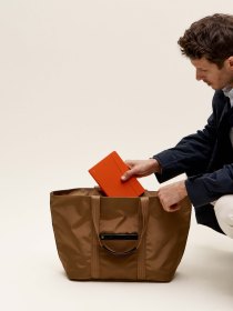 Trolley tote - brown