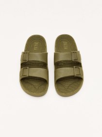 Double-strap sandals - moss