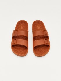 Double-strap sandals - dark orange