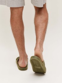 Double-strap sandals - moss