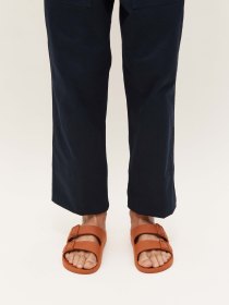 Double-strap sandals - dark orange