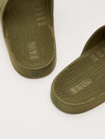 Double-strap sandals - moss