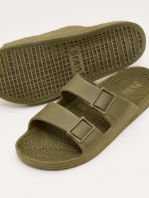 Double-strap sandals - moss