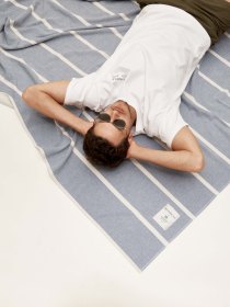 Large Belém beach mat - navy